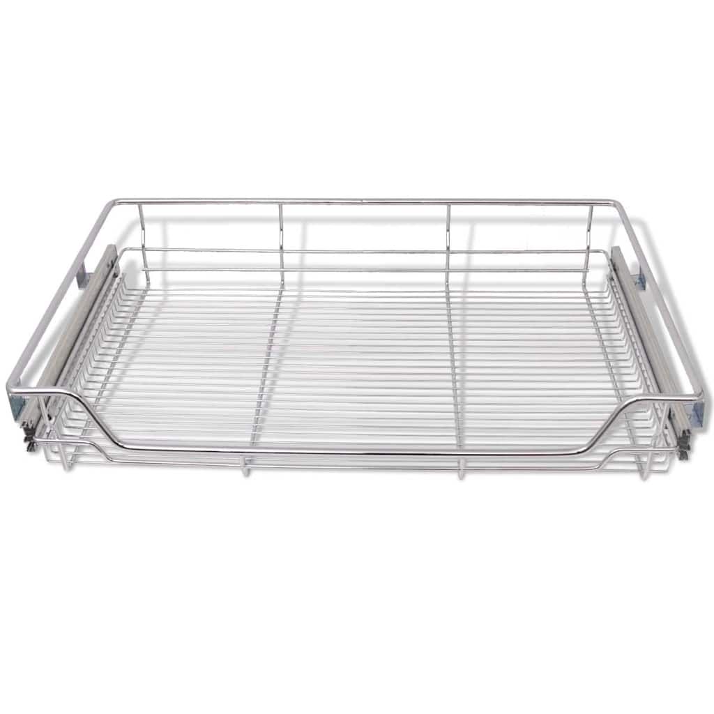 Wire Mesh Basket 2 pcs 800mm Silver