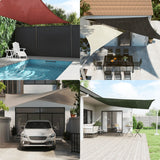 Parasol en PEHD rectangulaire 2x4 m Anthracite