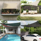 Parasol en PEHD triangulaire 3,6 x 3,6 x 3,6 m Anthracite