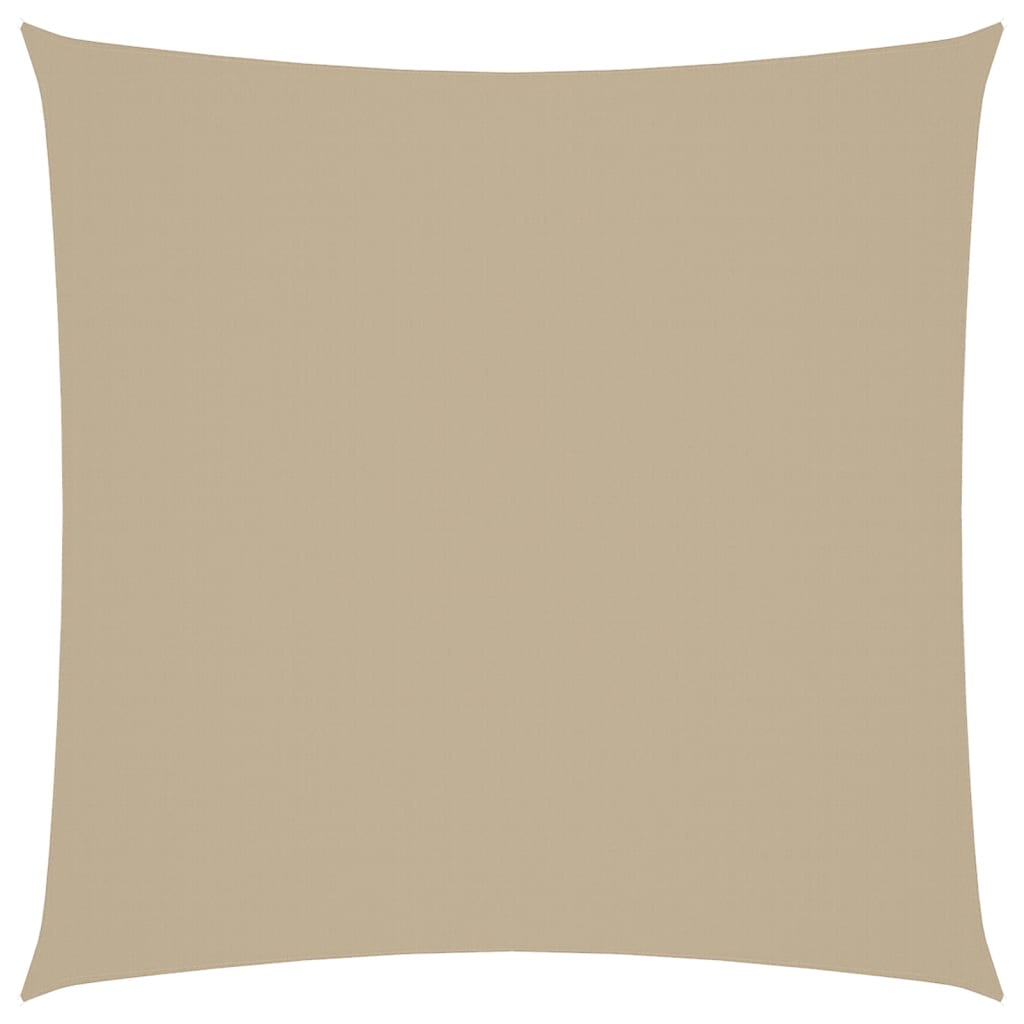 Parasol en tissu oxford carré 3,6 x 3,6 m beige