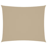 Voile de parasol tissu oxford rectangulaire 4x6 m beige