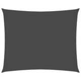 Voile de parasol tissu oxford rectangulaire 4x6 m anthracite