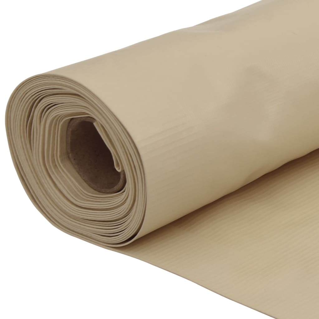 Écran de balcon en tissu Oxford 75x600 cm Beige