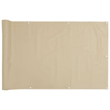 Écran de balcon en tissu Oxford 90x600 cm Beige