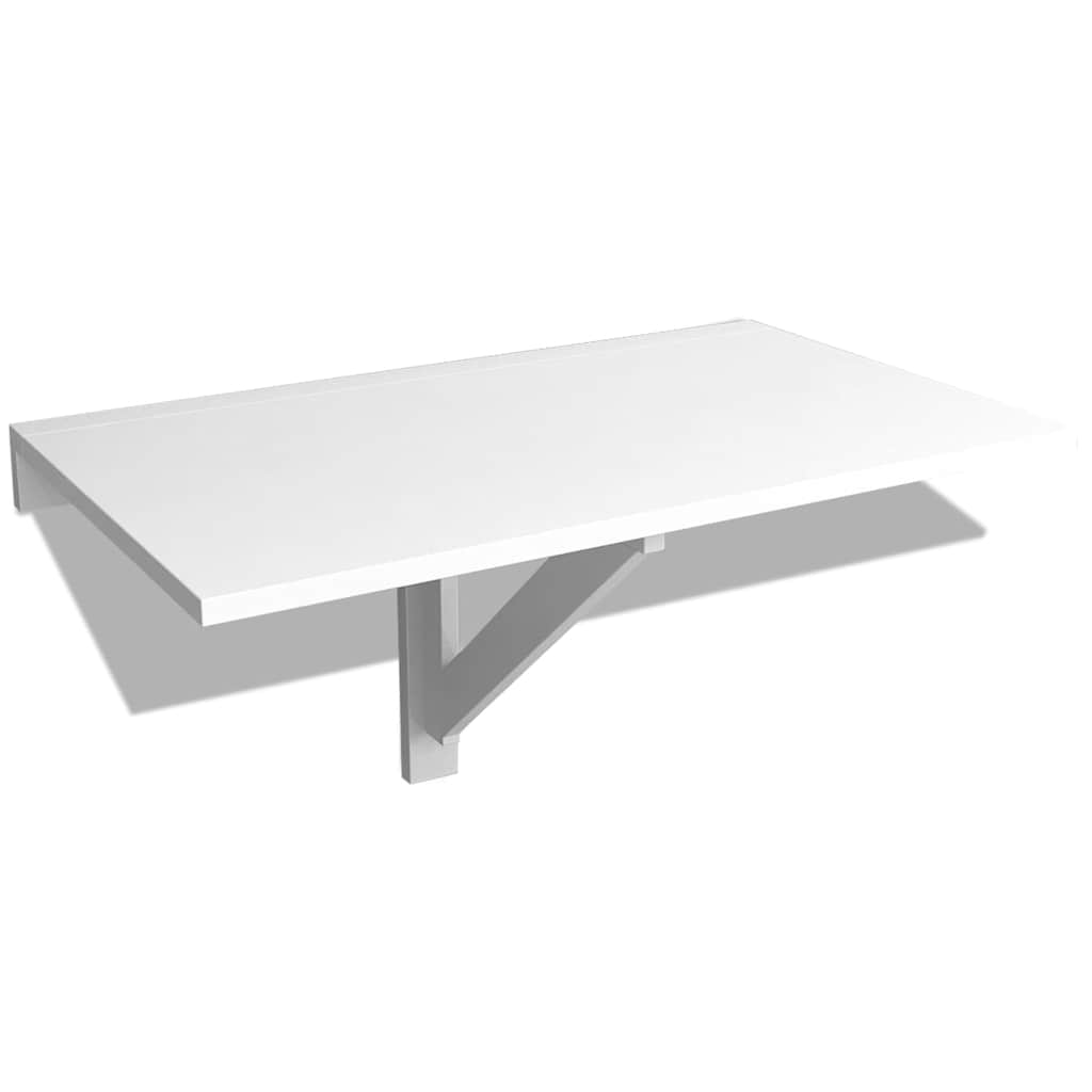 Table murale rabattable Blanc 100x60 cm