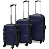 Valise rigide 3 pièces Bleu 45,5/55/66 cm