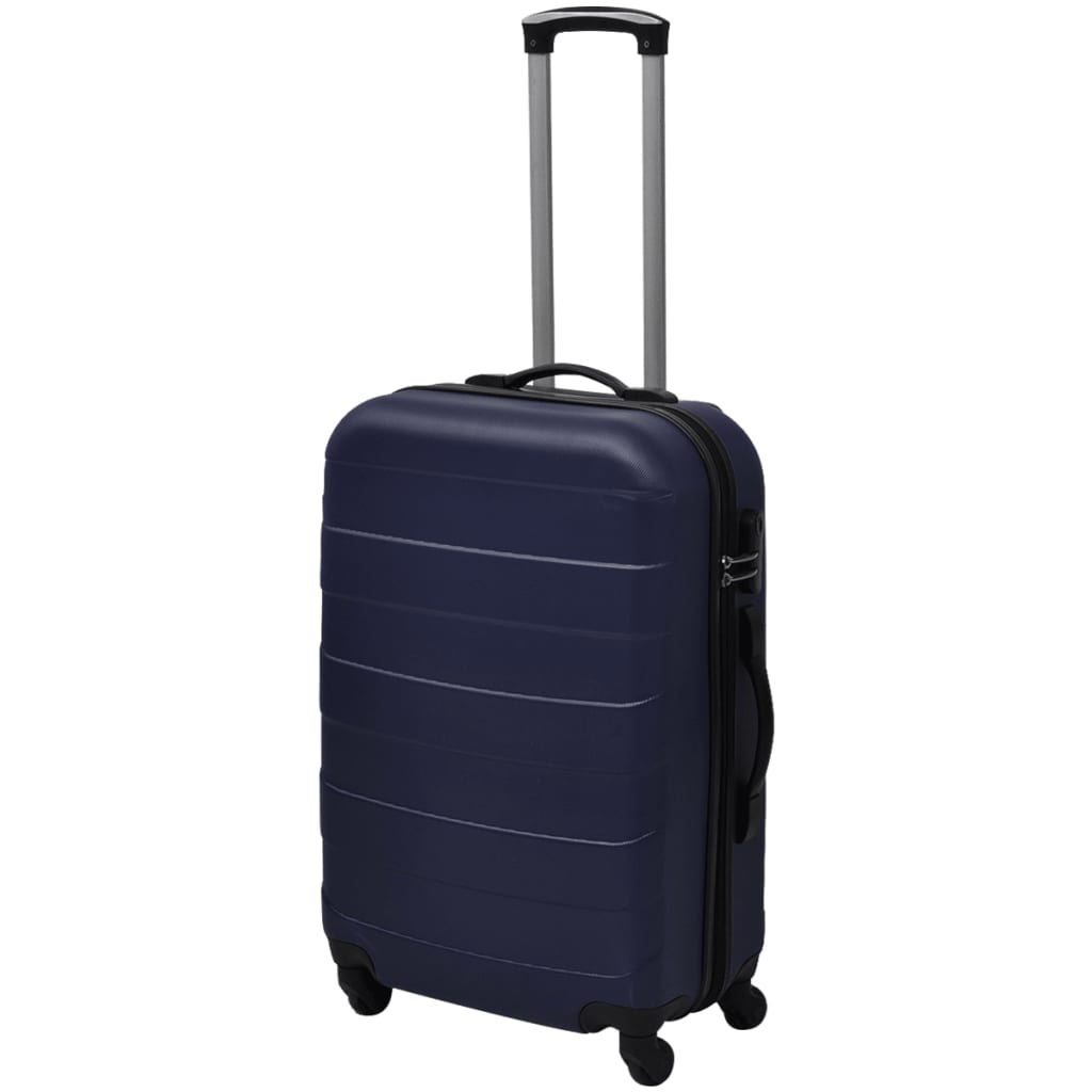 Valise rigide 3 pièces Bleu 45,5/55/66 cm