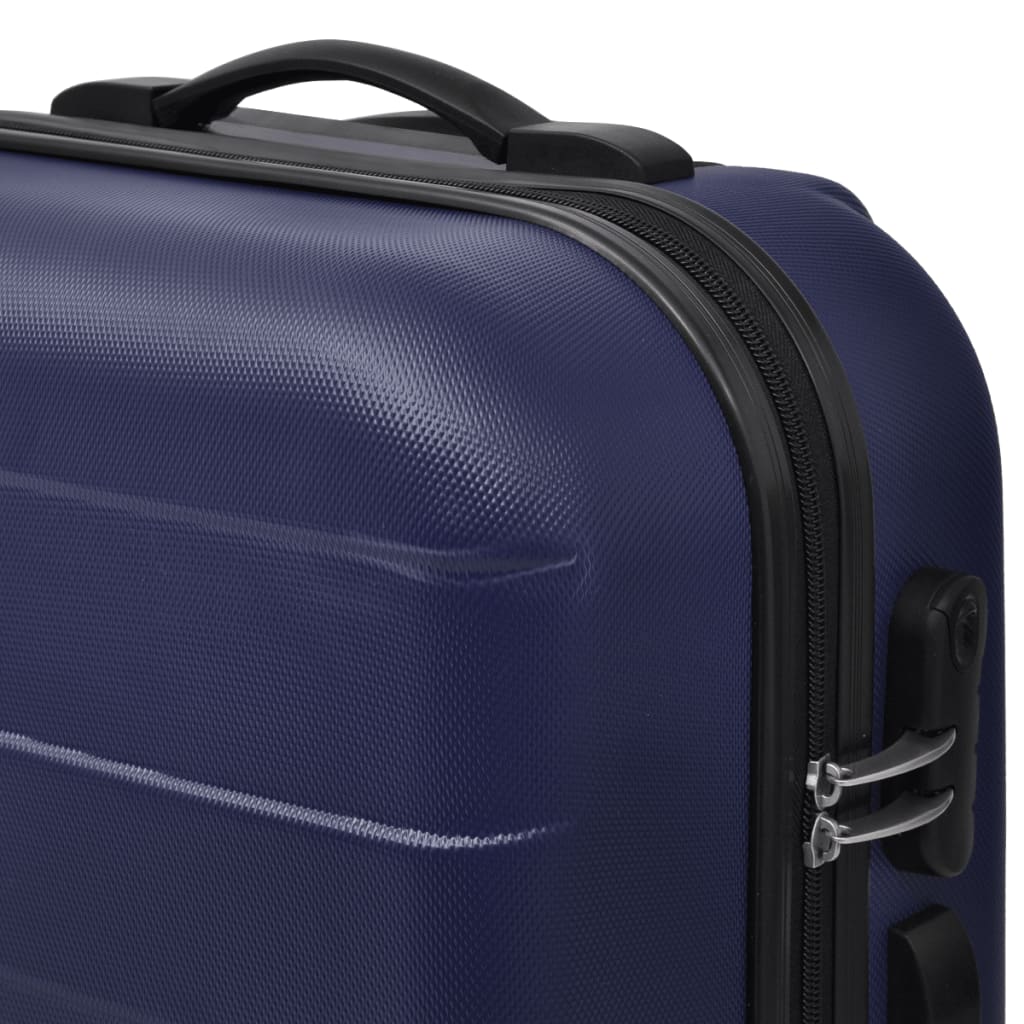 Valise rigide 3 pièces Bleu 45,5/55/66 cm