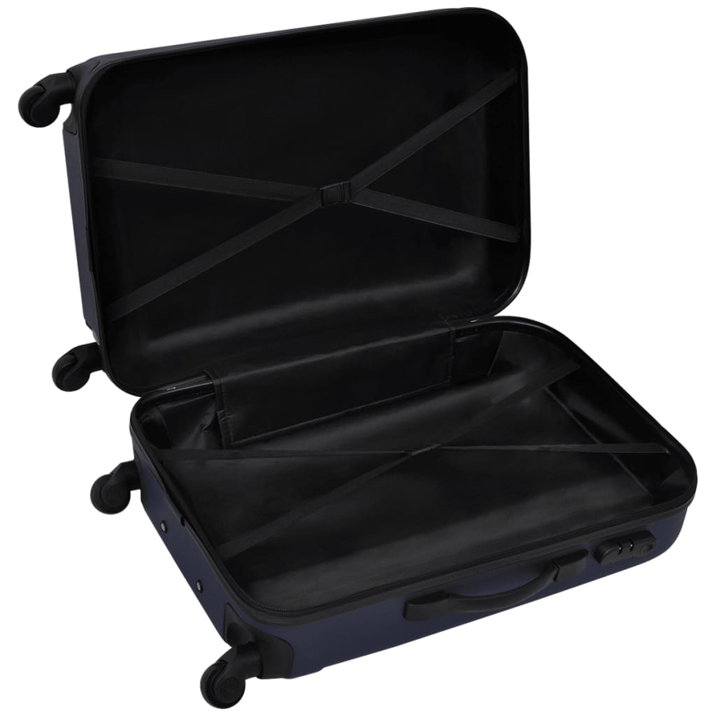 Valise rigide 3 pièces Bleu 45,5/55/66 cm