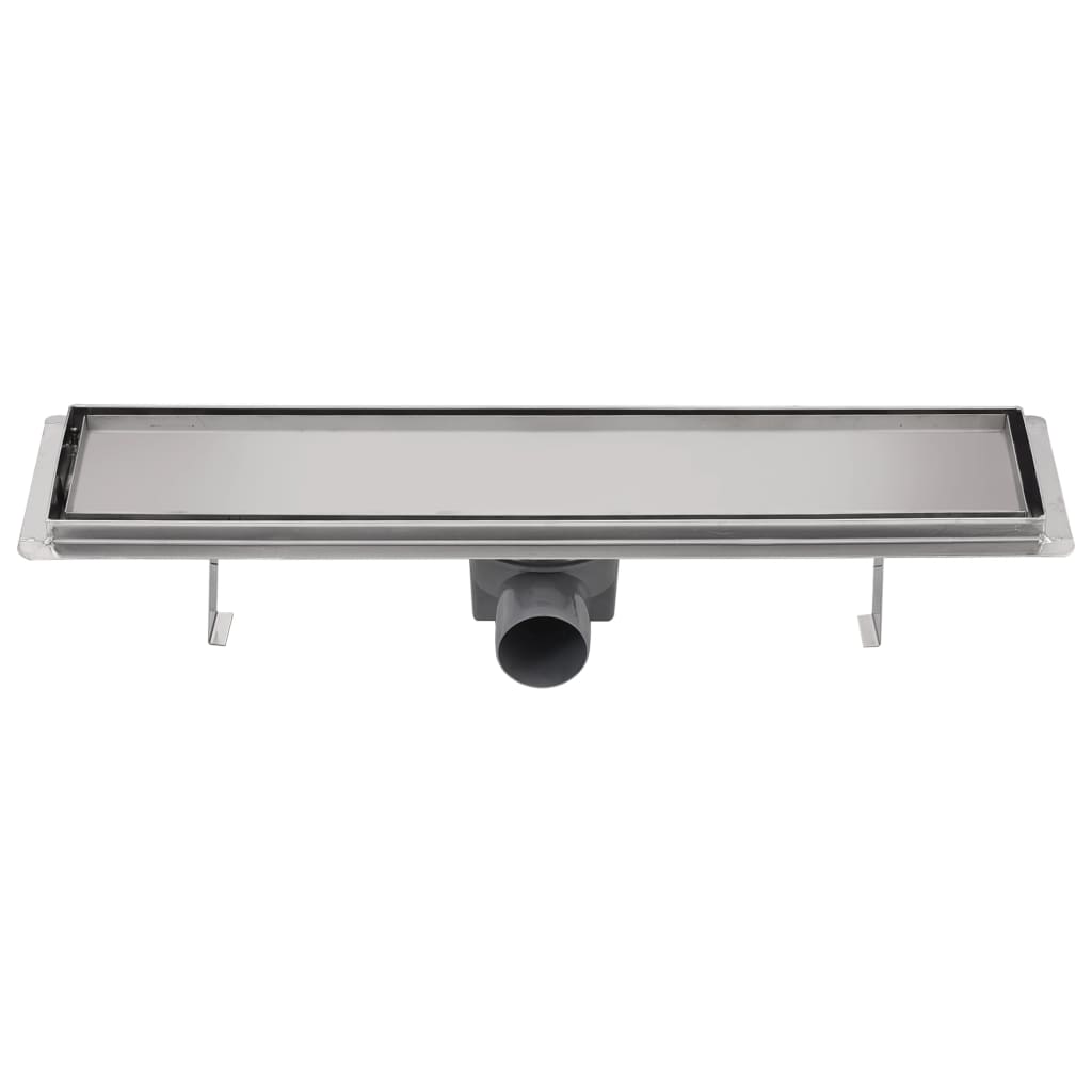 Drain de douche linéaire 530 x 140 mm Acier inoxydable