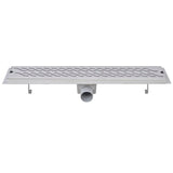 Drain de douche linéaire 630 x 140 mm Acier inoxydable