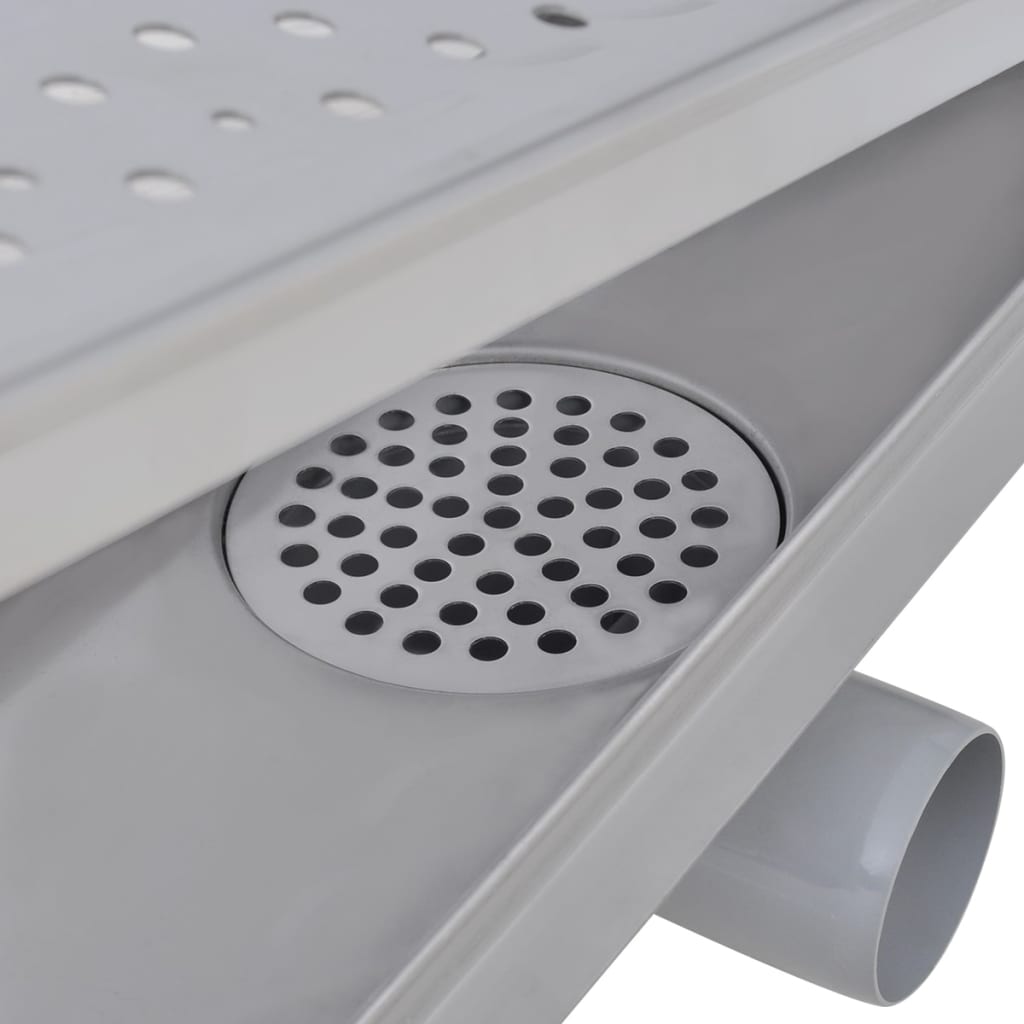 Drain de douche linéaire 930x140 mm acier inoxydable