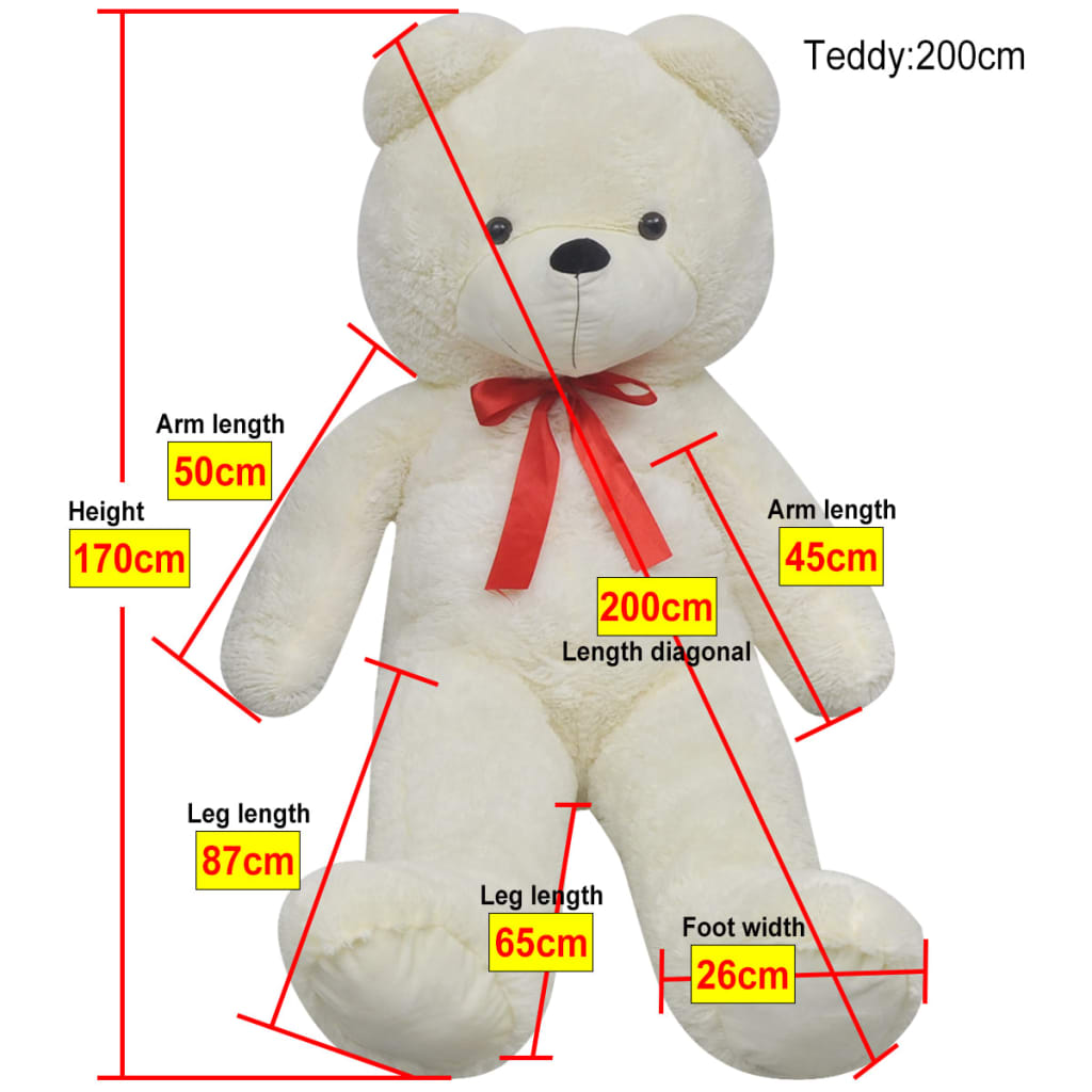 Ours en peluche Blanc 170 cm