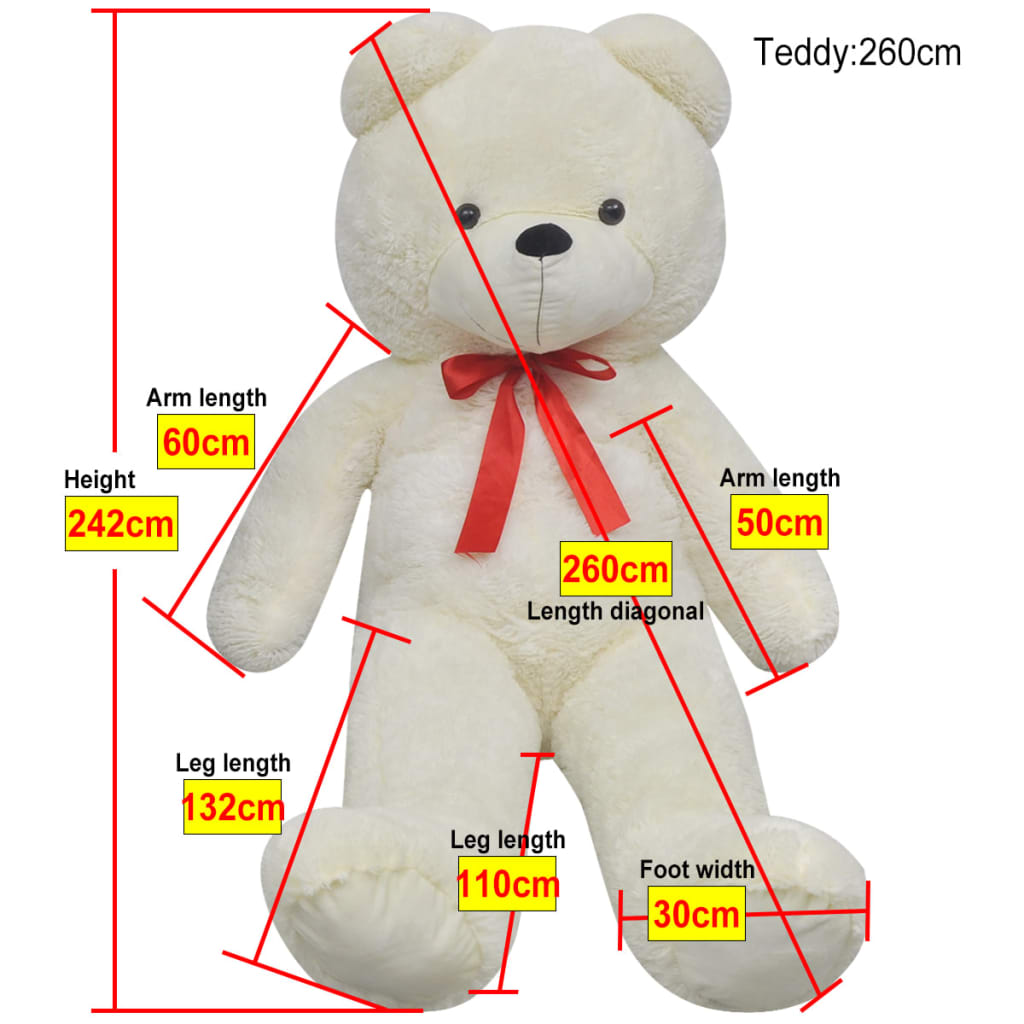 Ours en peluche Blanc 242 cm