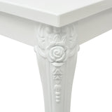 Table basse 100x60x42 cm Blanc brillant