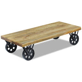 Table basse bois de manguier 120x60x30 cm