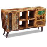 Solid reclaimed wood sideboard 150x40x86 cm