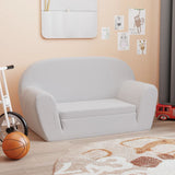 Chaise longue pliable pour enfants gris clair