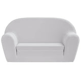 Chaise longue pliable pour enfants gris clair