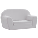 Chaise longue pliable pour enfants gris clair