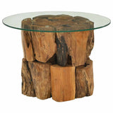 Table basse Bois flottant de teck massif 60 cm