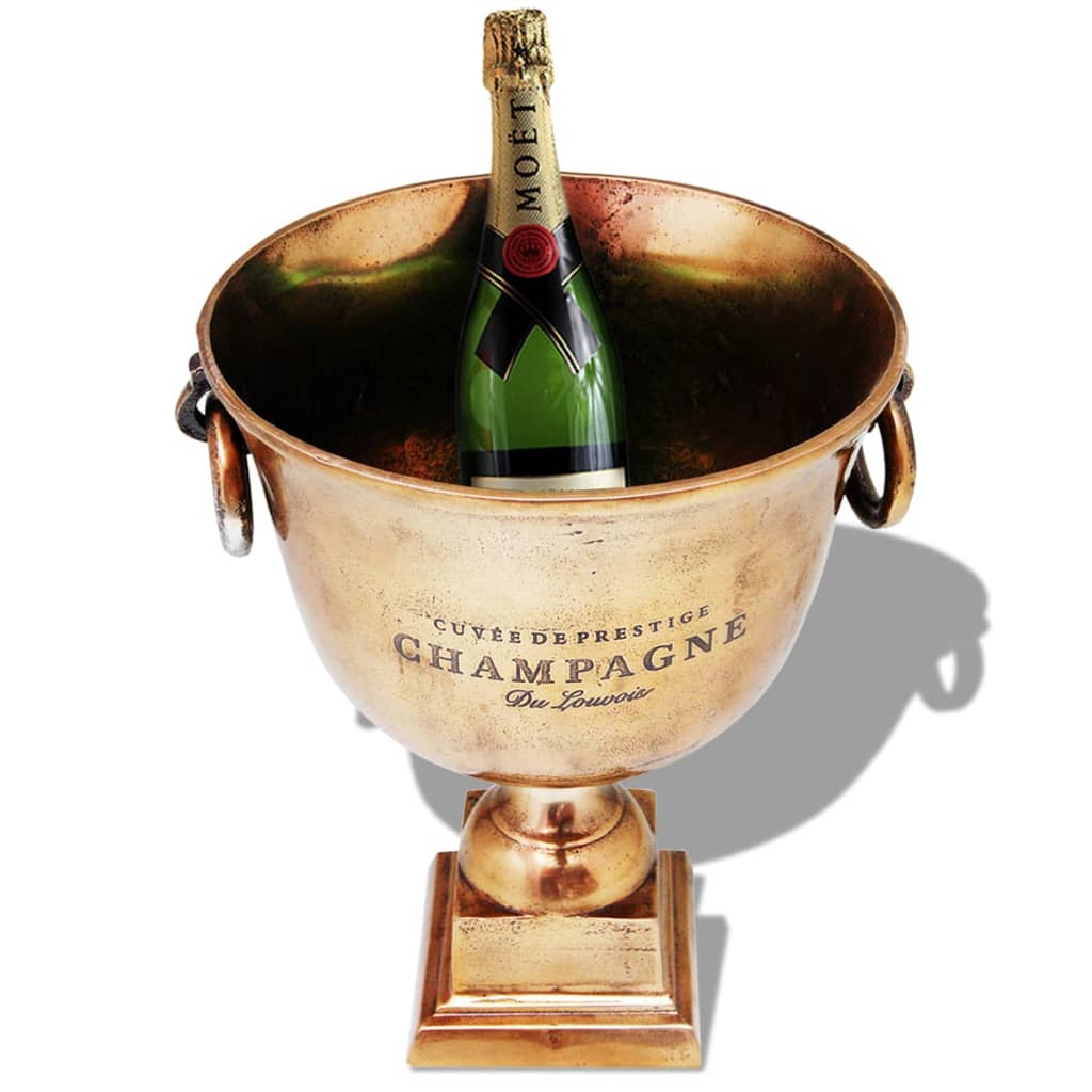 Champagne Cooler Trophy Cup Copper Brown