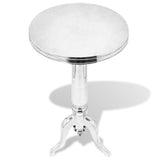 Table auxiliaire ronde Aluminium Argenté