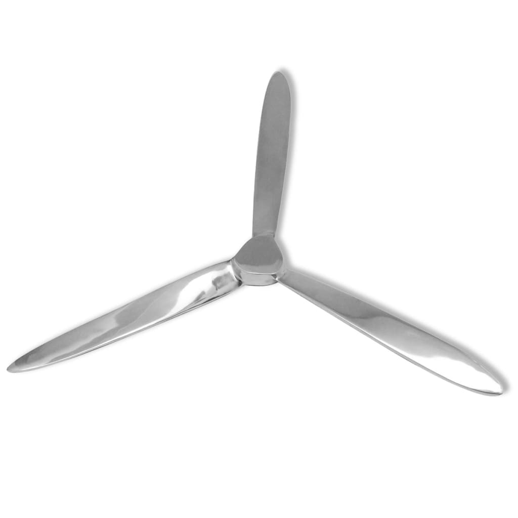 Wandpropeller Aluminium Silber 70 cm