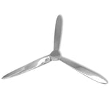 Wandpropeller Aluminium Silber 70 cm