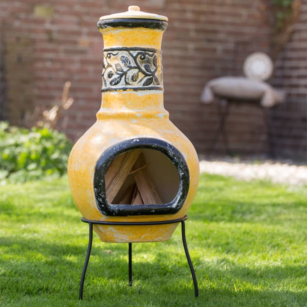 RedFire Soledad Fireplace Clay Yellow / Black 86035