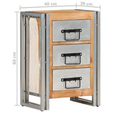 Schubladenschrank 40 x 30 x 60 cm Massives Altholz