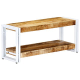 Meuble TV 90x30x40 cm Bois massif de manguier