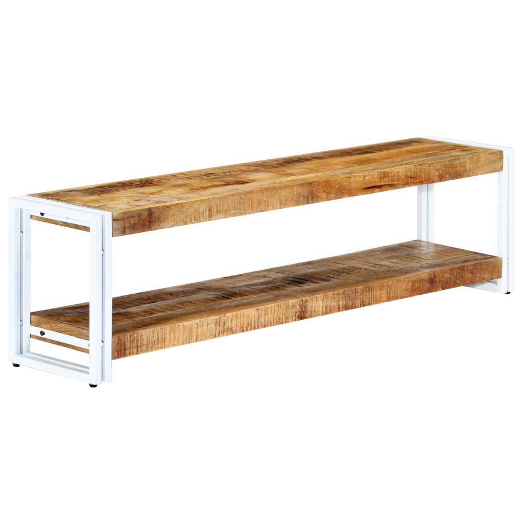 Meuble TV 150x30x40 cm Bois massif de manguier