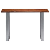 Table console 115x35x76 cm Bois d'acacia massif et fer