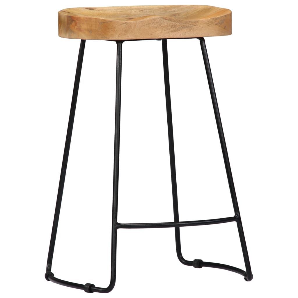 Gavin Bar Stools Set of 2 Solid Mango Wood