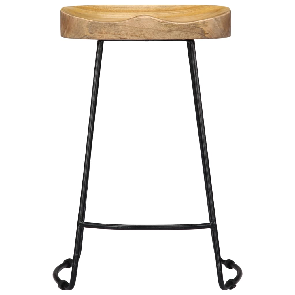 Gavin Bar Stools Set of 2 Solid Mango Wood