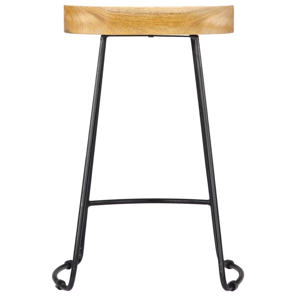 Gavin Bar Stools Set of 2 Solid Mango Wood