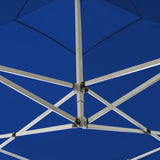 Folding reception tent Aluminum 3 x 3 m Blue