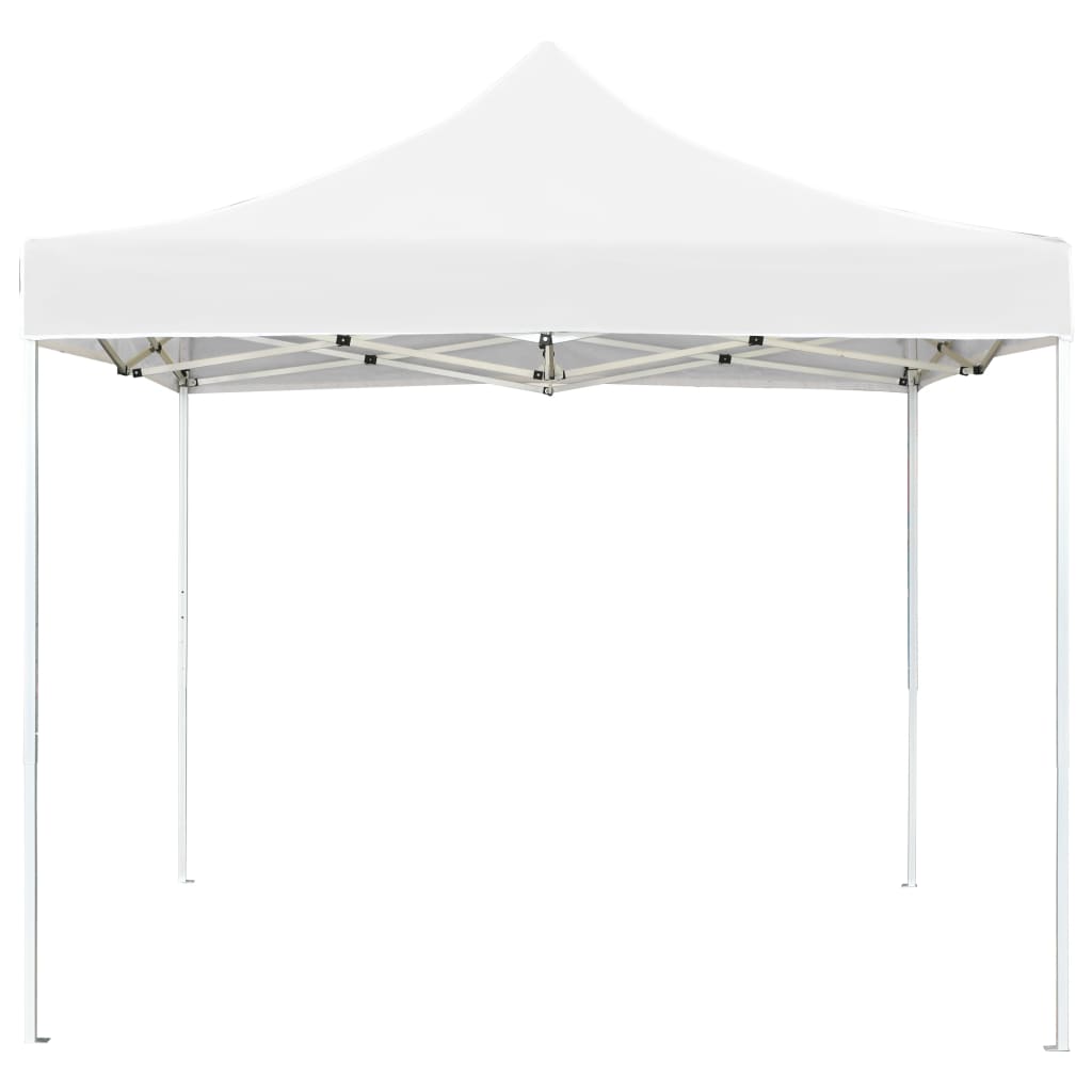 Tente de réception pliable Aluminium 3 x 3 m Blanc