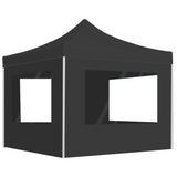 Folding reception tent with aluminium walls 3 x 3m Anthracite