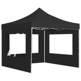 Folding reception tent with aluminium walls 3 x 3m Anthracite