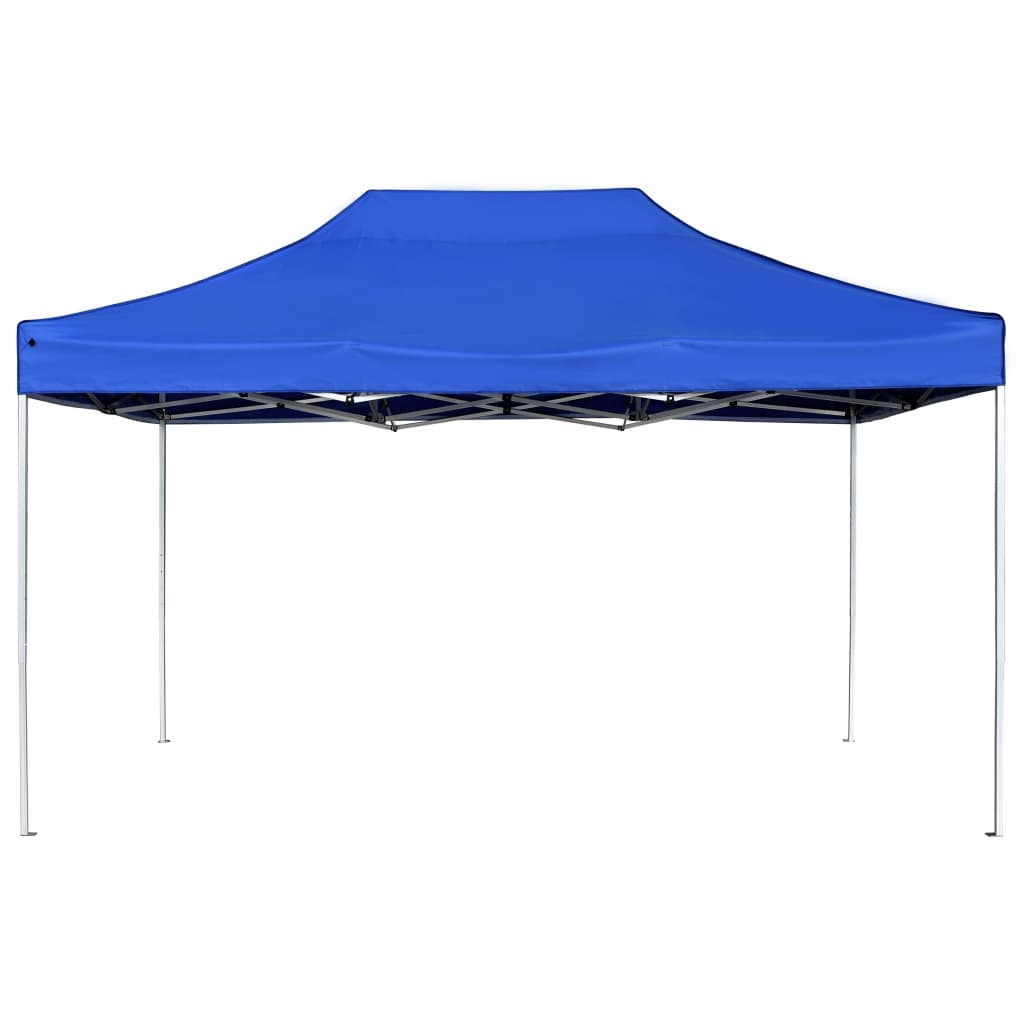 Tente de réception pliable Aluminium 4,5x3 m Bleu