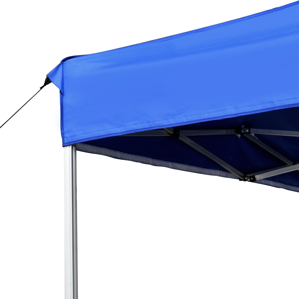 Tente de réception pliable Aluminium 4,5x3 m Bleu