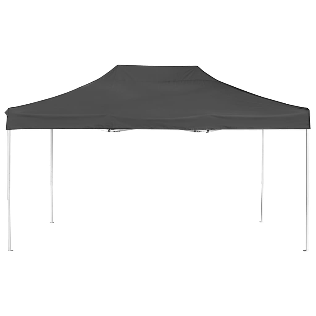 Tente de réception pliable Aluminium 4,5x3 m Anthracite