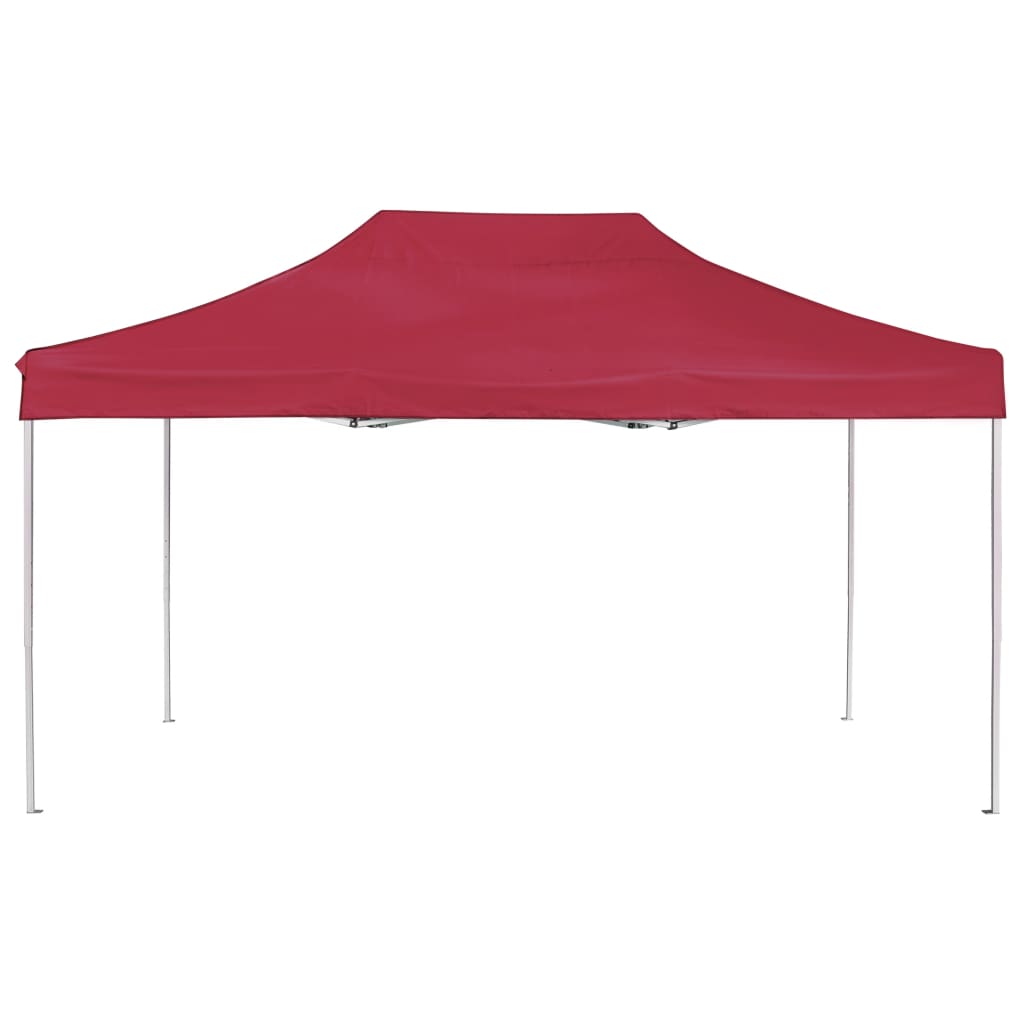 Tente de réception pliable Aluminium 4,5x3 m Bordeaux