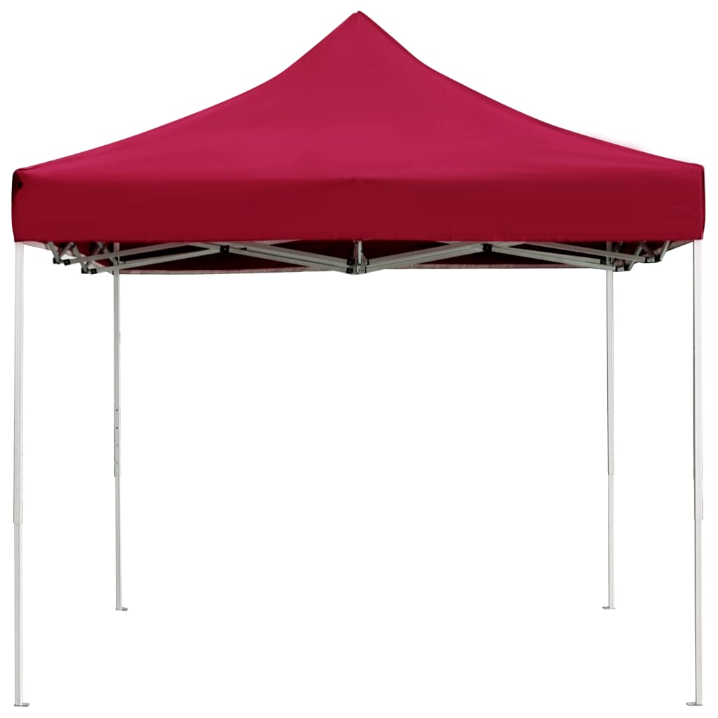 Tente de réception pliable Aluminium 4,5x3 m Bordeaux