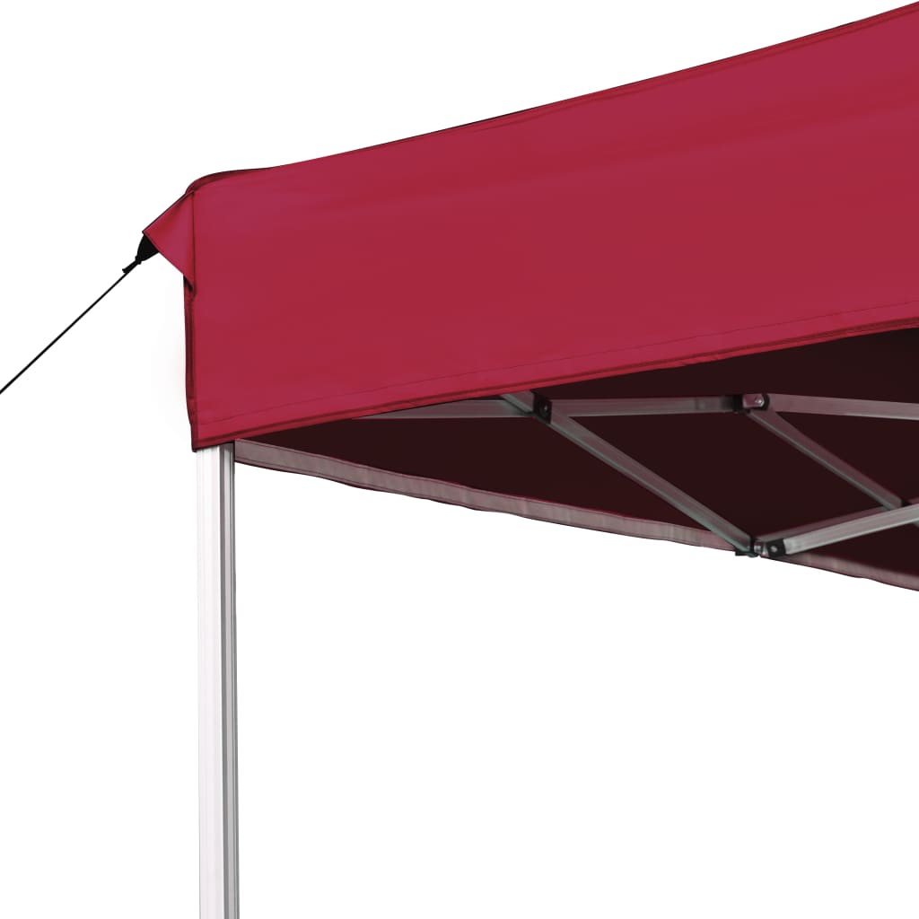 Tente de réception pliable Aluminium 4,5x3 m Bordeaux