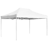 Tente de réception pliable Aluminium 4,5x3 m Blanc