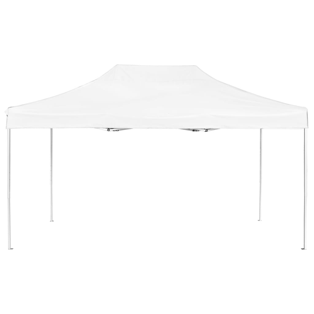 Tente de réception pliable Aluminium 4,5x3 m Blanc