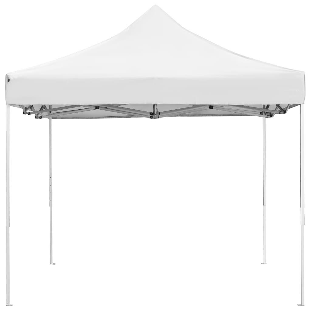 Tente de réception pliable Aluminium 4,5x3 m Blanc